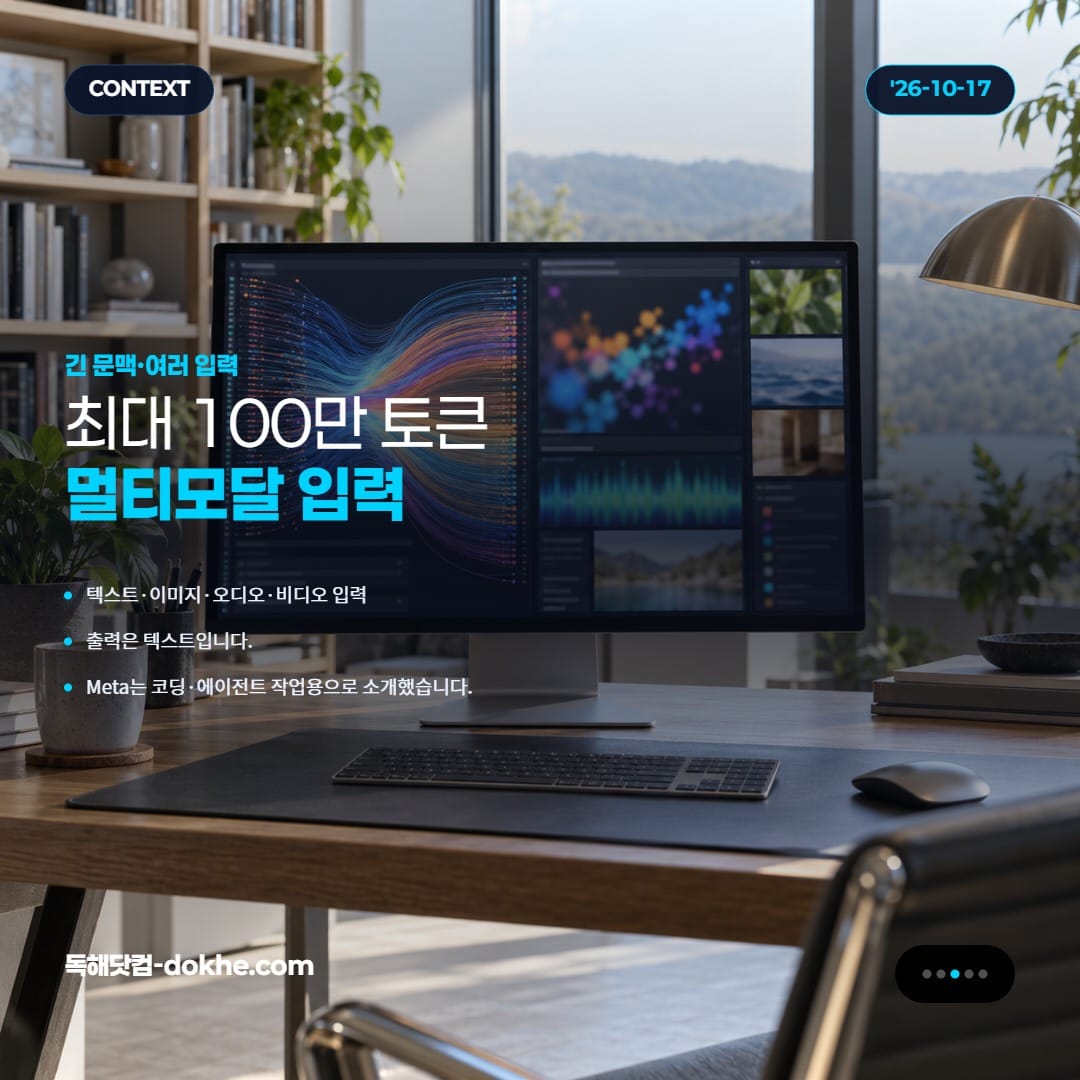 텍스트·이미지·오디오·비디오 입력을 지원하는 Muse Spark Open의 멀티모달 기능을 설명하는 카드