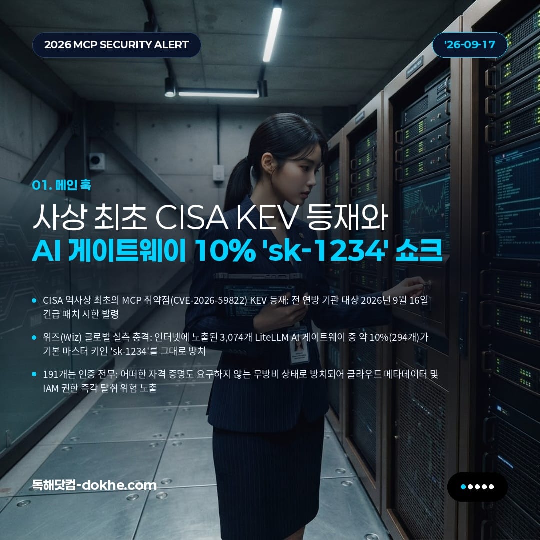 'sk-1234' 하나에 뚫린 AI 게이트웨이